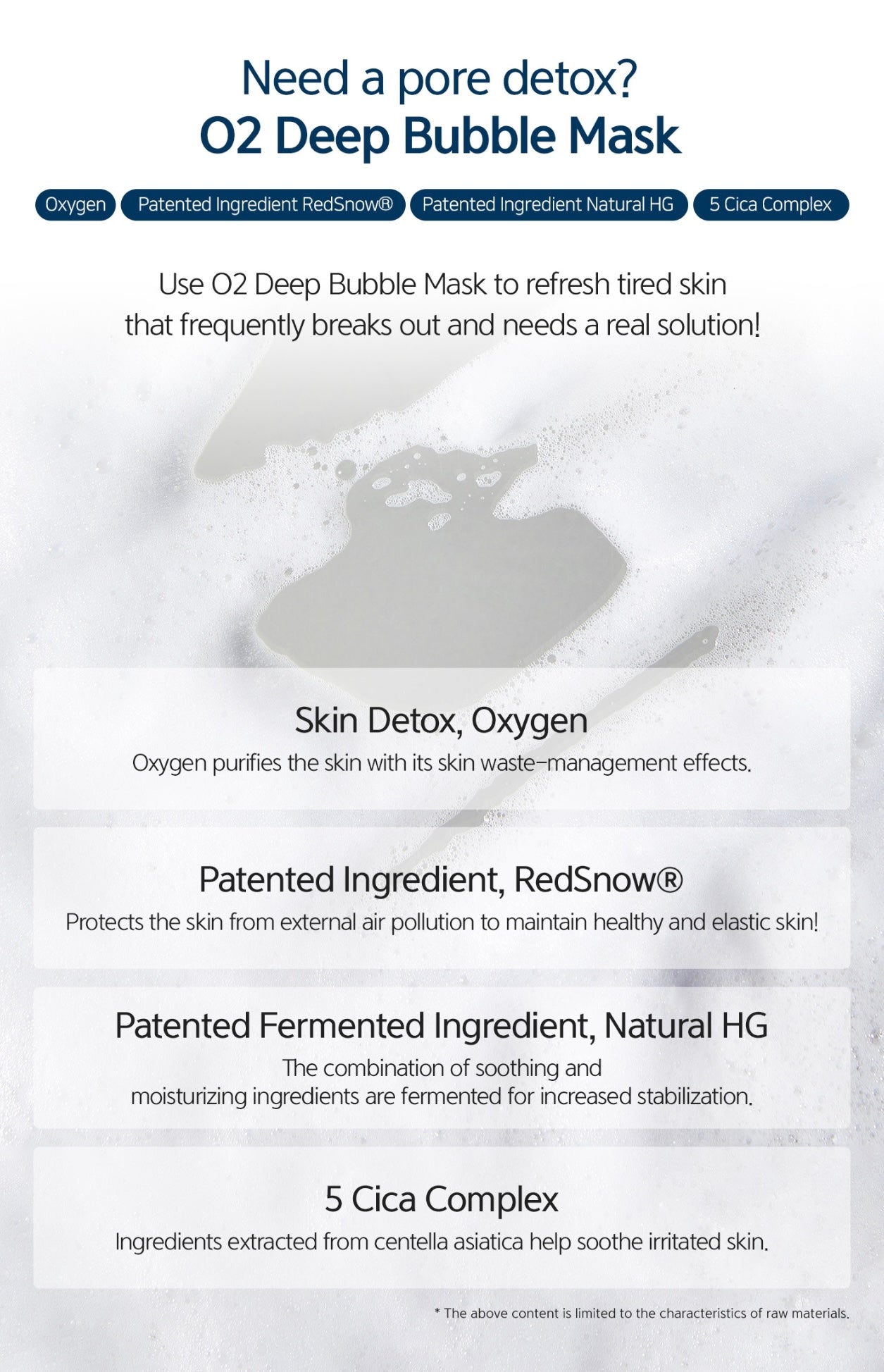 O2 Deep Bubble Mask 500ml (PRO)