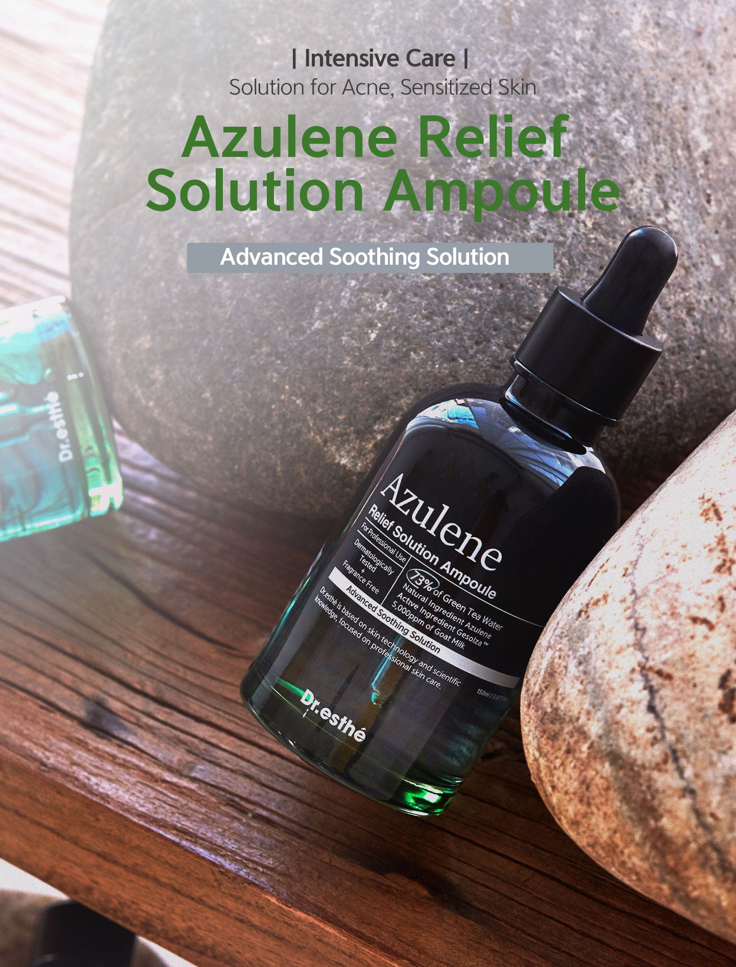 Intensive care, solution for acne, sensitized skin. Azulene relief solution ampoule 50ml. 