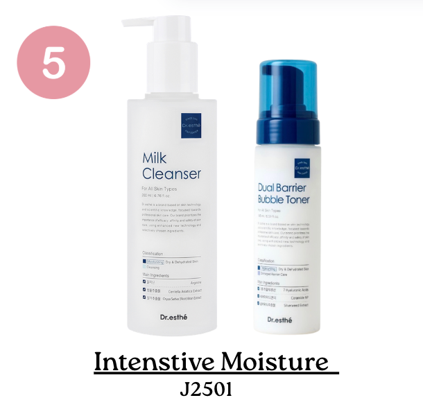 Dr Esthe Nov Promo 5. Milk Cleanser + Dual Barrier Bubble Toner
