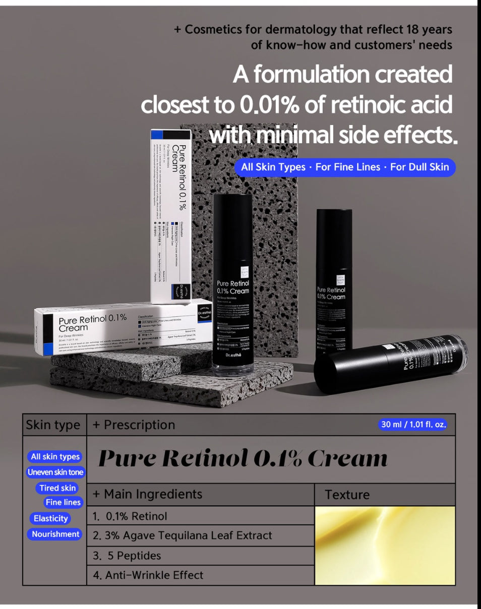 Pure Retinol 0.1% Cream 30ml