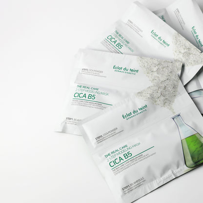 Éclat du teint The Real Care 2 Step CICA B5 Modeling mask 5 pcs (PRO)